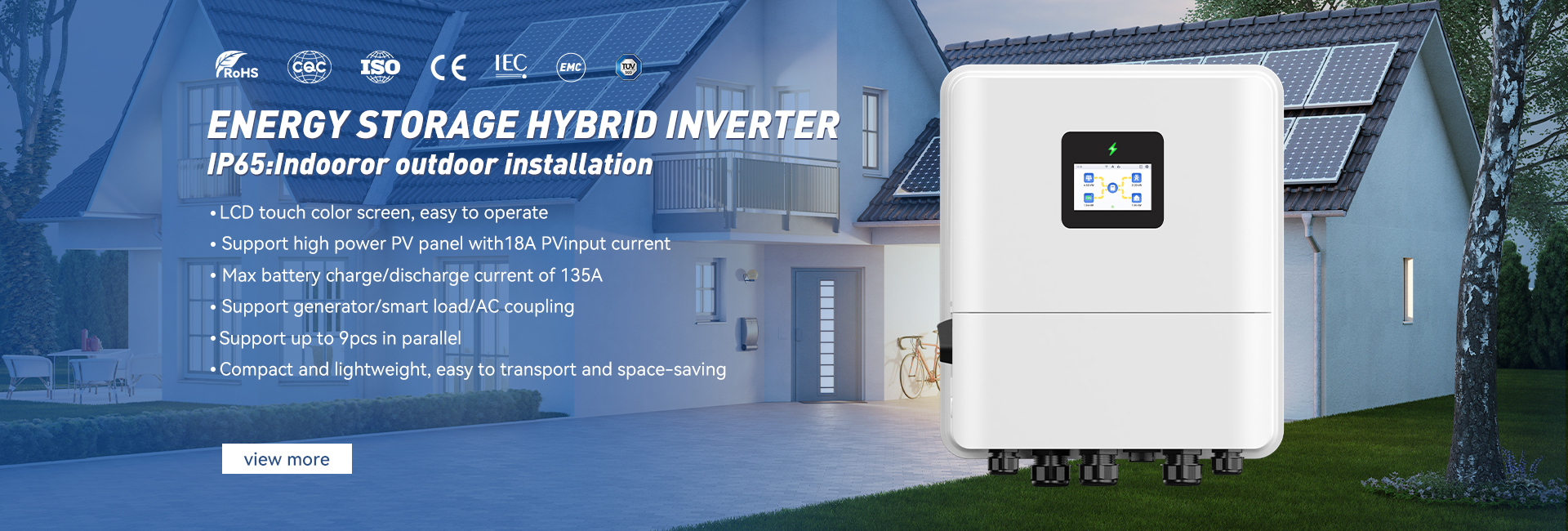 品質 格子雑種の太陽インバーターを離れて 工場