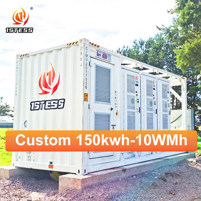産業用商用太陽光発電エネルギー貯蔵システム 500kWh 1MWh のバッテリー容量とリモートモニタリングと制御