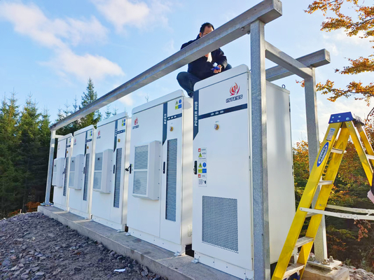太陽電池エネルギー貯蔵システム 100kw 80kwh 20ft 40ft リチウムイオン Lifepo4 液体冷却容器 BESS