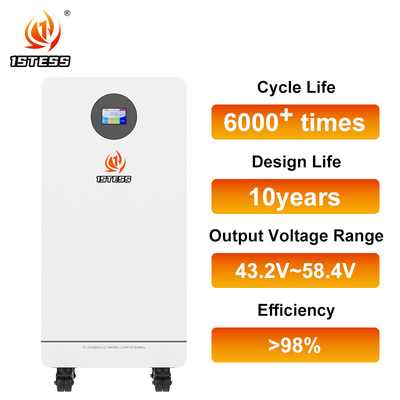 300Ah リチウム太陽電池 15.36kWh Lifepo4 電池 モバイル 51.2V ホームエネルギー貯蔵システム -20°C~55°C