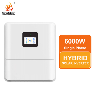 低電圧単相ECO IP65ハイブリッドインバーター 48V 6kw 太陽光ハイブリッドインバーター MPPTオン/オフグリッド 48V 6kwハイブリッド太陽光インバーター