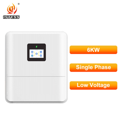 高効率 6kW ハイブリッドソーラーインバーター、リチウム鉛蓄電池バックアップ用デュアル MPPT 搭載