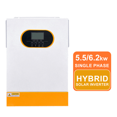 6.2kw 5.5KW 48V 純正弦波ハイブリッドソーラーインバーター MPPT 高圧入力リチウム電池 RS485通信