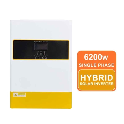 MPPT Solar Charger 6.2KW Hybrid Inverter Pure Sine Wave 48VDC Single Three Phase Dust Resistant