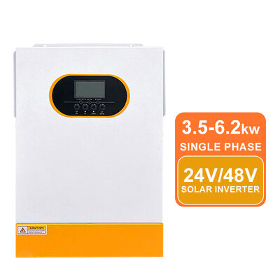 5.5KW 6.2KW 48V ソーラーインバーター 純正弦波 MPPT 500Vdc 高電圧入力 シングルフェーズオフグリッド リチウム電池アクティベーション