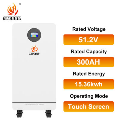 大型家庭用蓄電池 51.2V 300Ah 15.36kWh 10年設計寿命 幅広い温度範囲